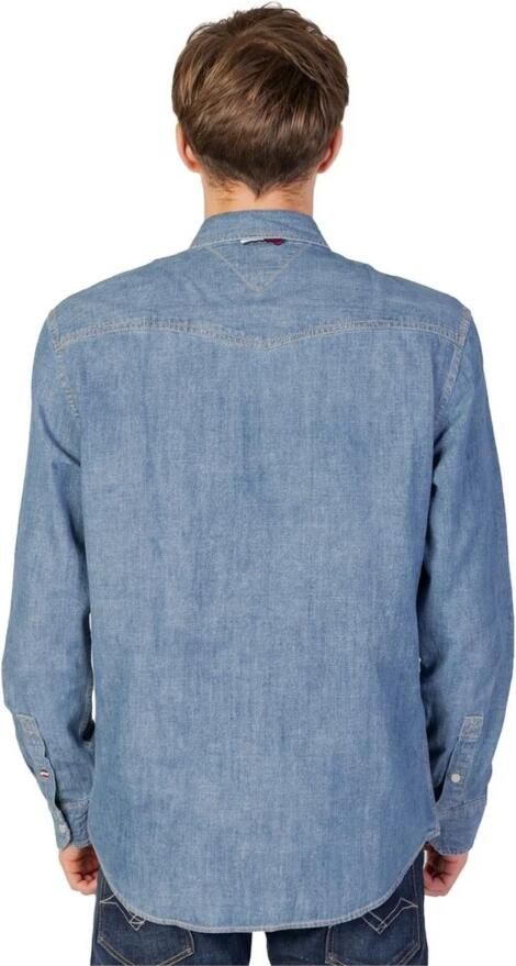 Tommy Hilfiger Blauw Katoenen Overhemd met Lange Mouwen Blue Heren - Foto 4
