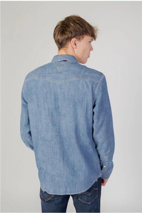 Tommy Hilfiger Blauw Katoenen Overhemd met Lange Mouwen Blue Heren - Foto 3