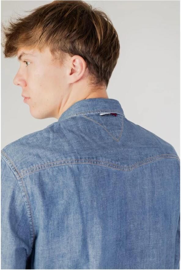 Tommy Hilfiger Blauw Katoenen Overhemd met Lange Mouwen Blue Heren - Foto 2