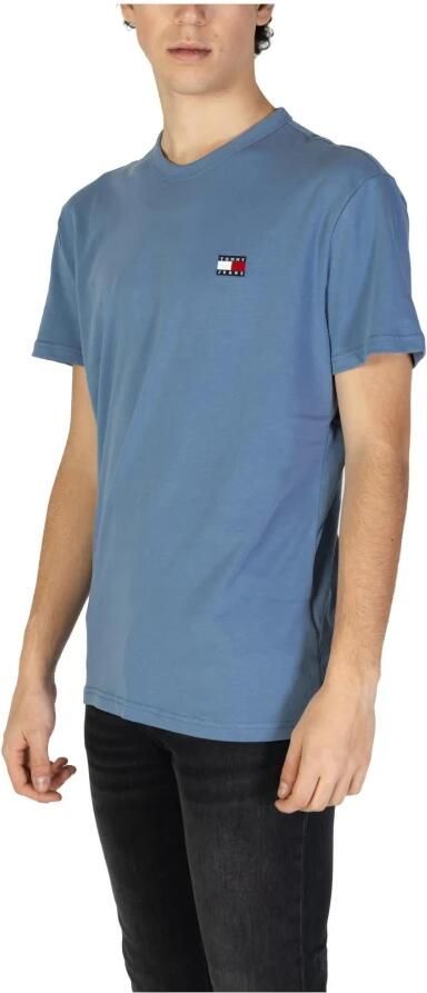 Tommy Jeans Blauw Katoenen Gerecycled T-shirt Lente Zomer Blue Heren - Foto 5