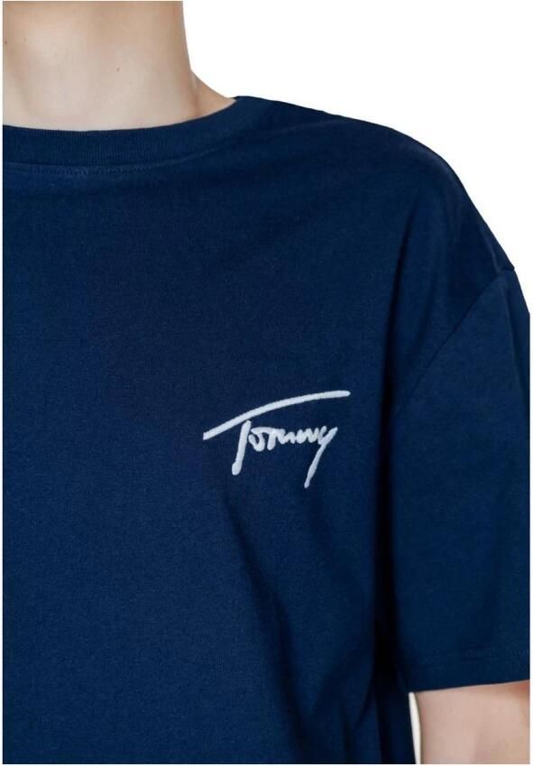 TOMMY JEANS T-shirt TJM REG SIGNATURE TEE EXT met geborduurd handtekening-logo
