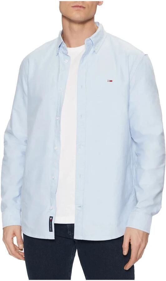 Tommy Jeans Plus Overhemd met lange mouwen TJM REG OXFORD SHIRT EXT in grote maten logoborduring button-down kraag - Foto 10