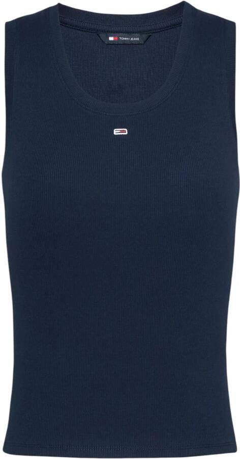 TOMMY JEANS Dames Tops & T-shirts Tjw Essential Rib Tank Ext Donkerblauw - Foto 3