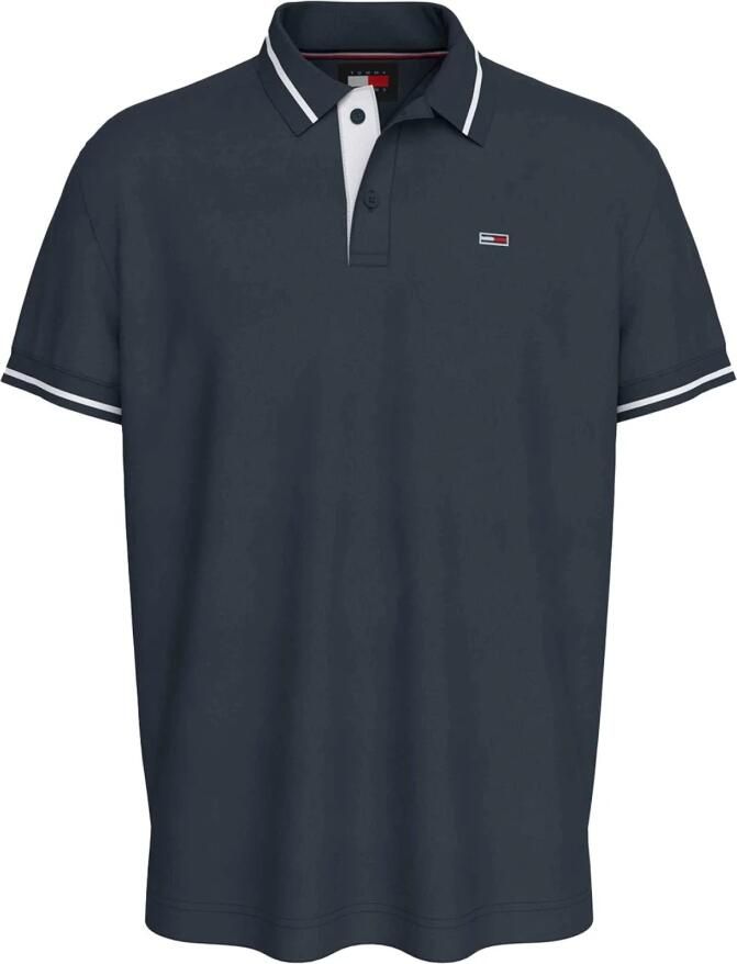 TOMMY JEANS Poloshirt TJM REG TIPPED POLO met gestreepte details