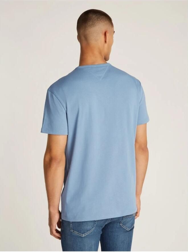 Tommy Jeans Blauw Katoenen Gerecycled T-shirt Lente Zomer Blue Heren - Foto 2