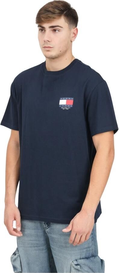 Tommy Jeans Blauw T-shirt met korte mouwen en logo Blue Heren - Foto 3