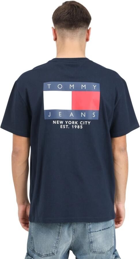 Tommy Jeans Blauw T-shirt met korte mouwen en logo Blue Heren - Foto 2