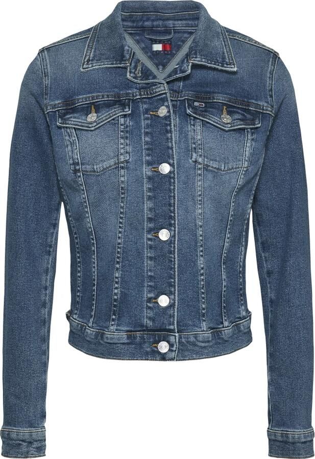 TOMMY JEANS jack VIVIANNE SKN JACKET AI1232 met typische trucker-details - Foto 6
