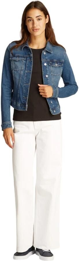 TOMMY JEANS jack VIVIANNE SKN JACKET AI1232 met typische trucker-details - Foto 5
