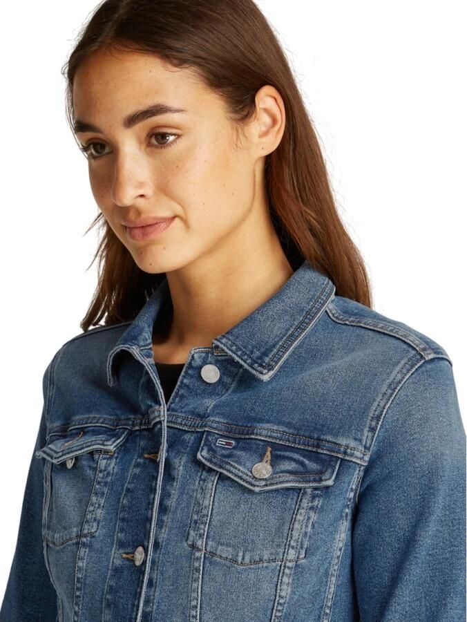 TOMMY JEANS jack VIVIANNE SKN JACKET AI1232 met typische trucker-details - Foto 2