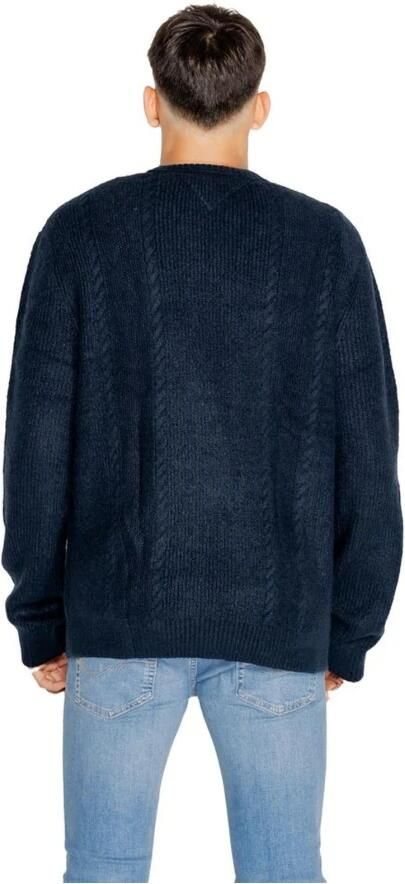TOMMY JEANS Sweatshirt TJM SLIM CABLE KNIT CNECK met geborduurd merklogo breipatroon - Foto 7