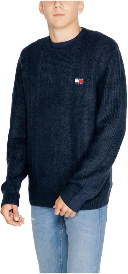 TOMMY JEANS Sweatshirt TJM SLIM CABLE KNIT CNECK met geborduurd merklogo breipatroon - Foto 6