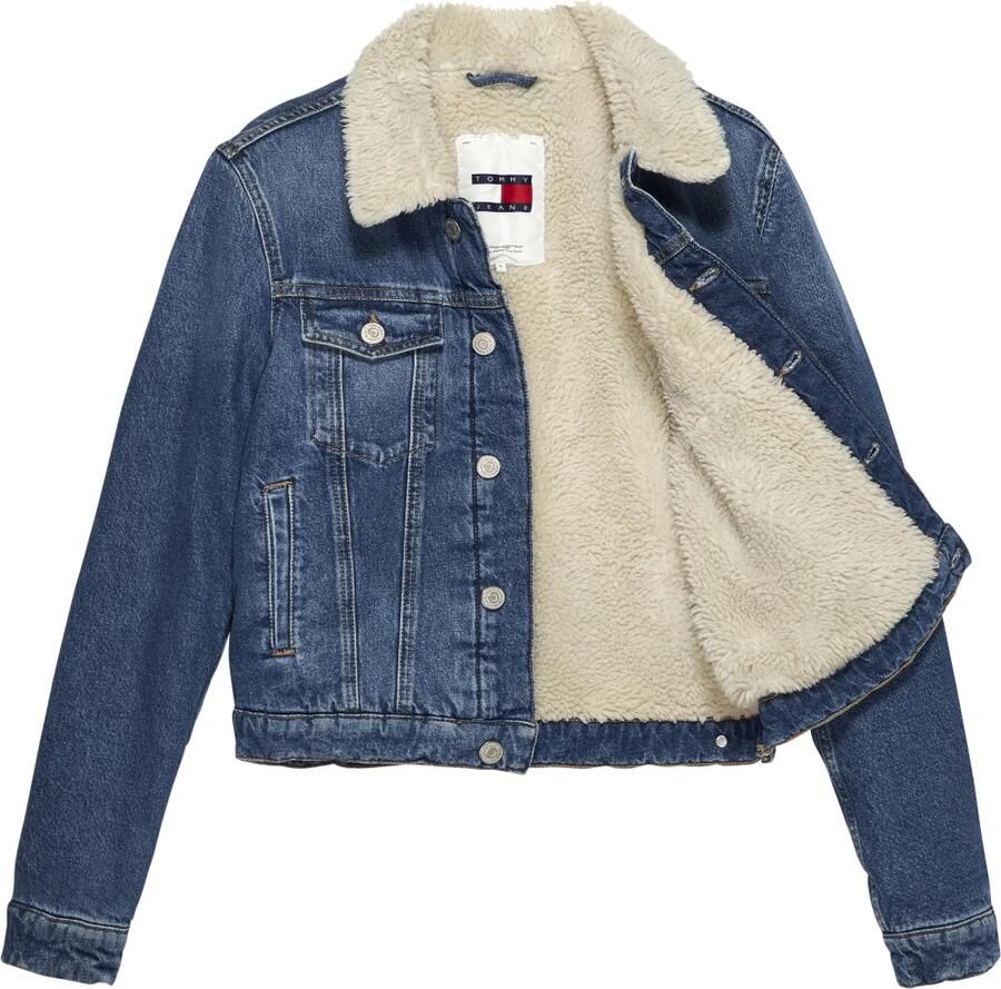 TOMMY JEANS Jassen Teddy Trucker Jacket Blauw - Foto 2