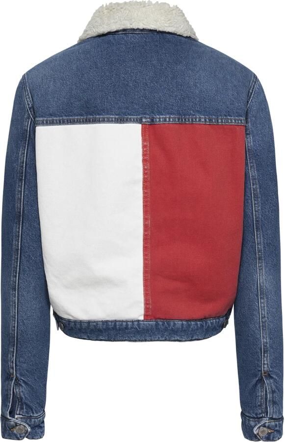 TOMMY JEANS Jassen Teddy Trucker Jacket Blauw - Foto 4