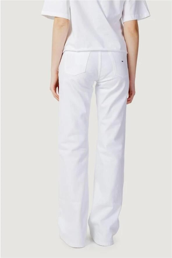 Tommy Jeans Klassieke witte straight jeans voor vrouwen White Dames