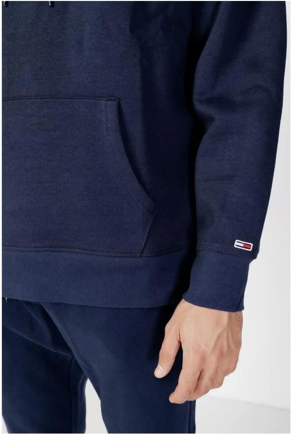 Tommy Jeans Blauwe Katoenpolyester Hoodie Herfst Winter Collectie Blue Heren - Foto 4