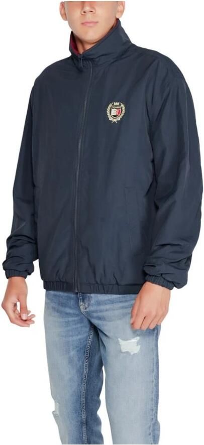 Tommy Jeans Blauwe Polyesterjas Heren Herfst Winter Collectie Blue Heren - Foto 10