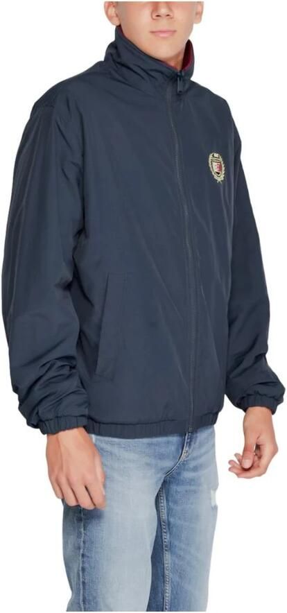 Tommy Jeans Blauwe Polyesterjas Heren Herfst Winter Collectie Blue Heren - Foto 9