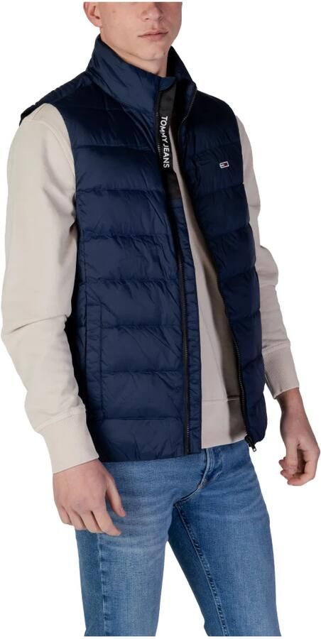 Tommy Jeans Plus Bodywarmer TJM LT DOWN VEST EXT in grote maten logoborduring insteekzakken