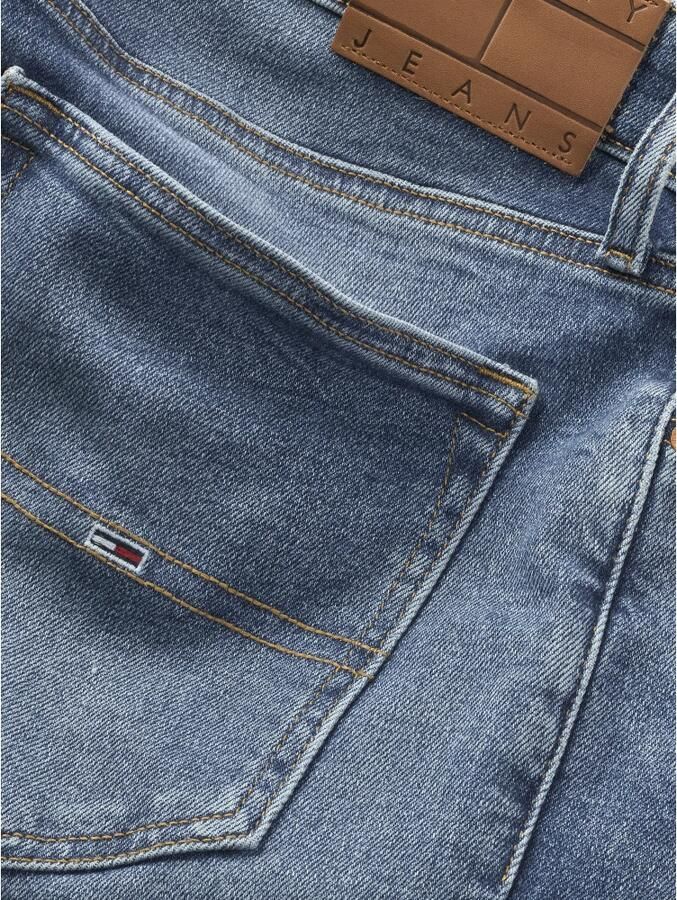 Tommy Jeans Blauwe Skinny Fit Stretch Denim Jeans Blue Heren