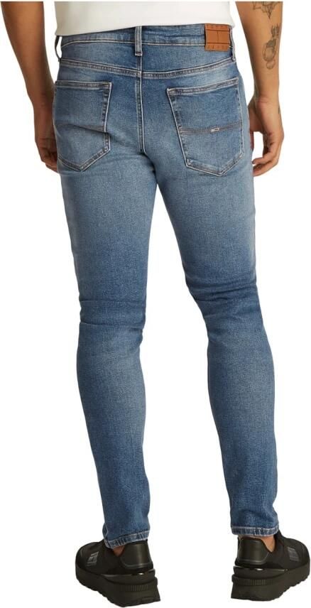 Tommy Jeans Blauwe Skinny Fit Stretch Denim Jeans Blue Heren - Foto 4
