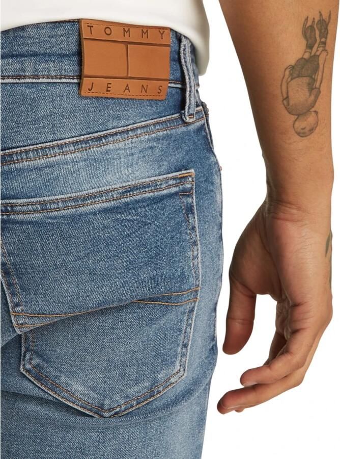 Tommy Jeans Blauwe Skinny Fit Stretch Denim Jeans Blue Heren - Foto 2
