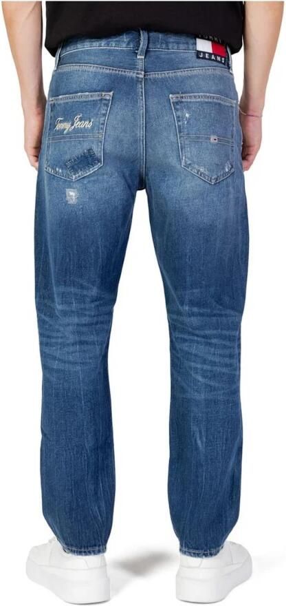 Tommy Jeans Heren Blauwe Jeans Ritssluiting en Knoopsluiting Blue Heren - Foto 4