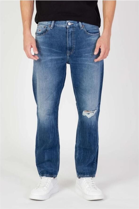 Tommy Jeans Heren Blauwe Jeans Ritssluiting en Knoopsluiting Blue Heren - Foto 3