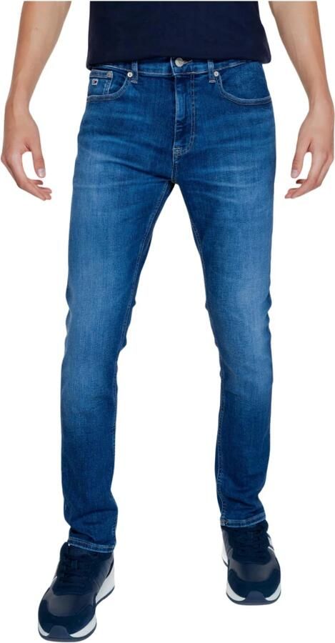 Tommy Hilfiger Blauwe Zip & Button Jeans met Zakken Blue Heren