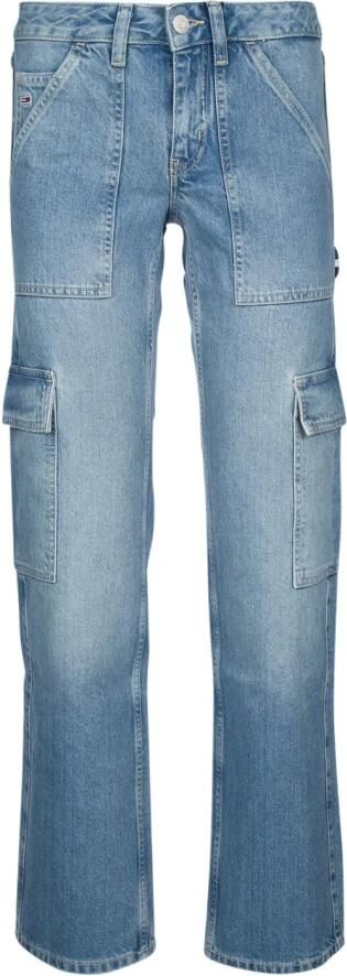 Tommy Jeans Casual Denim Broek Blue Dames