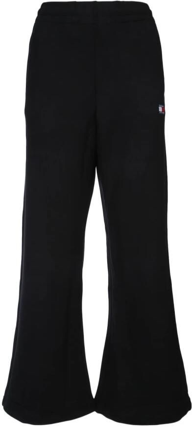 TOMMY JEANS Sweatbroek TJW BADGE WIDE SWEATPANT EXT met logopatch