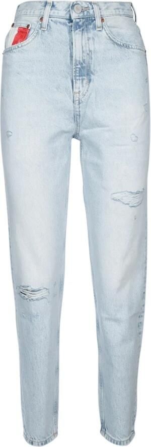 Tommy Jeans Casual Denim Broek voor Mannen Blue Dames