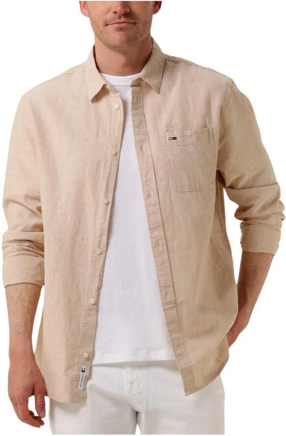 TOMMY JEANS Overhemd met lange mouwen TJM REG LINEN BLEND SHIRT - Foto 3