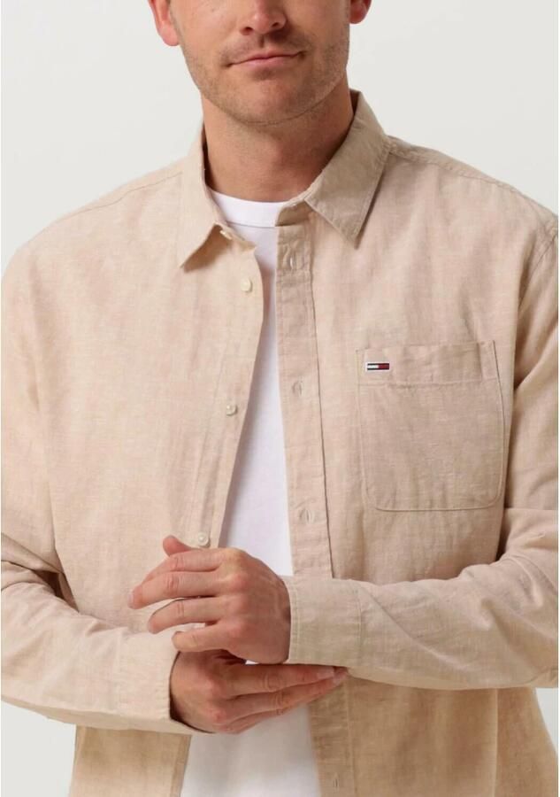 TOMMY JEANS Overhemd met lange mouwen TJM REG LINEN BLEND SHIRT