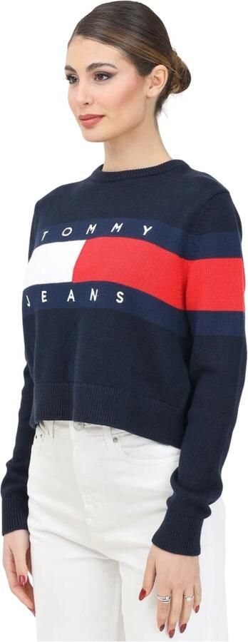 Tommy Jeans Curve Gebreide trui TJW CENTER FLAG SWEATER EXT - Foto 4