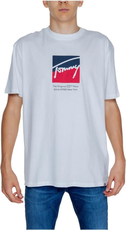 Tommy Jeans DNA Tee Herfst Winter Collectie 100% Gerecycled Katoen White Heren - Foto 4