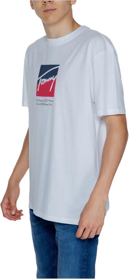 Tommy Jeans DNA Tee Herfst Winter Collectie 100% Gerecycled Katoen White Heren - Foto 3