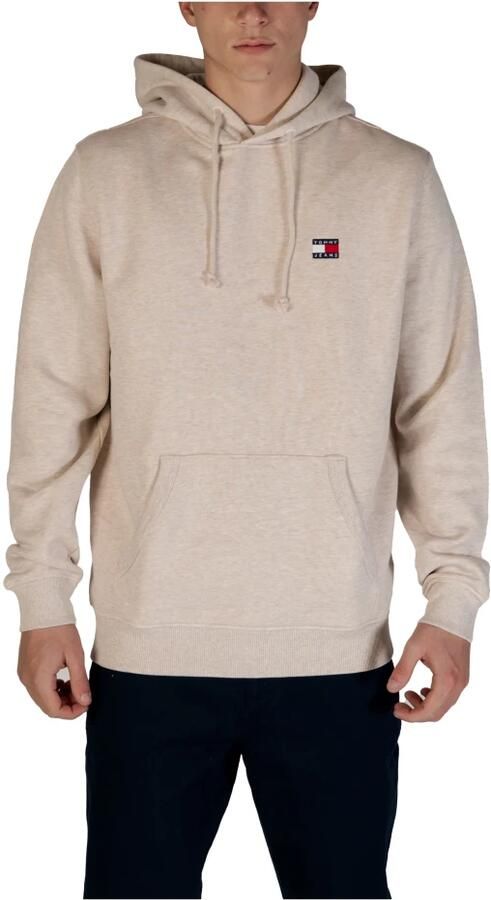 Tommy Jeans Eco-Vriendelijke Heren Capshirt Sweatshirt Beige Heren - Foto 5