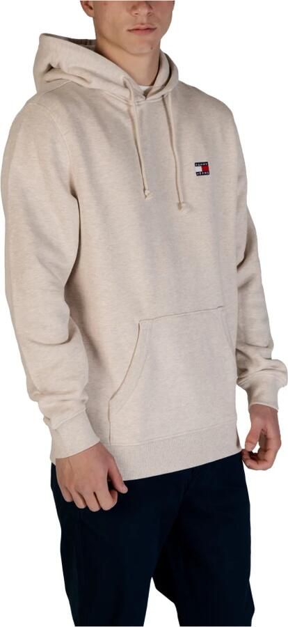 Tommy Jeans Eco-Vriendelijke Heren Capshirt Sweatshirt Beige Heren - Foto 3