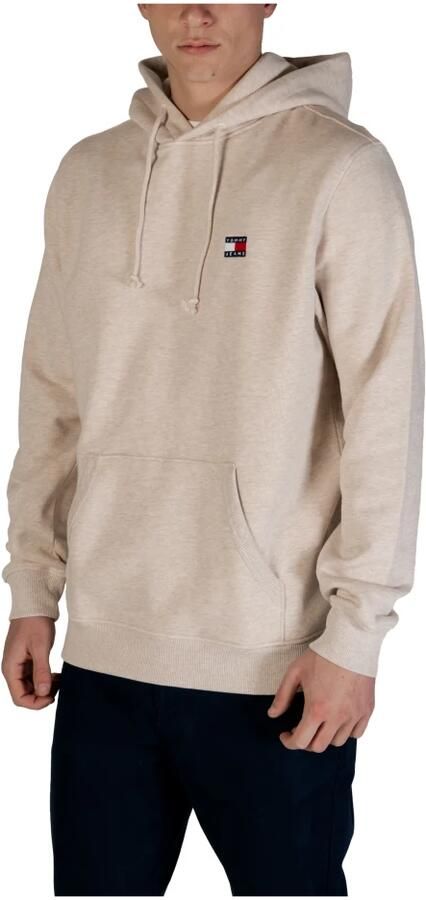 Tommy Jeans Eco-Vriendelijke Heren Capshirt Sweatshirt Beige Heren