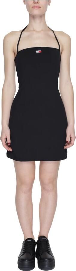 Tommy Jeans Mini Badge Korte Jurk Lente Zomer Black Dames - Foto 5