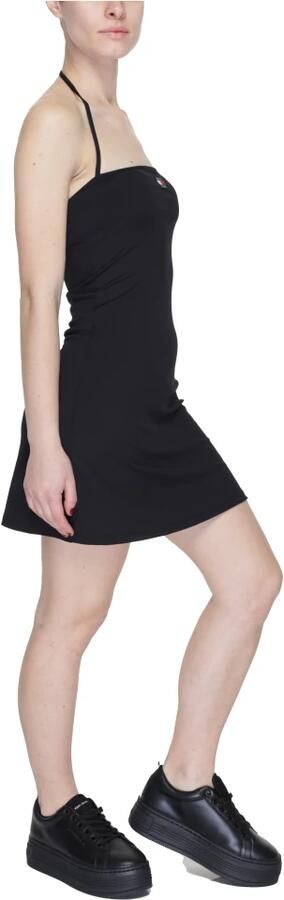 Tommy Jeans Mini Badge Korte Jurk Lente Zomer Black Dames - Foto 2