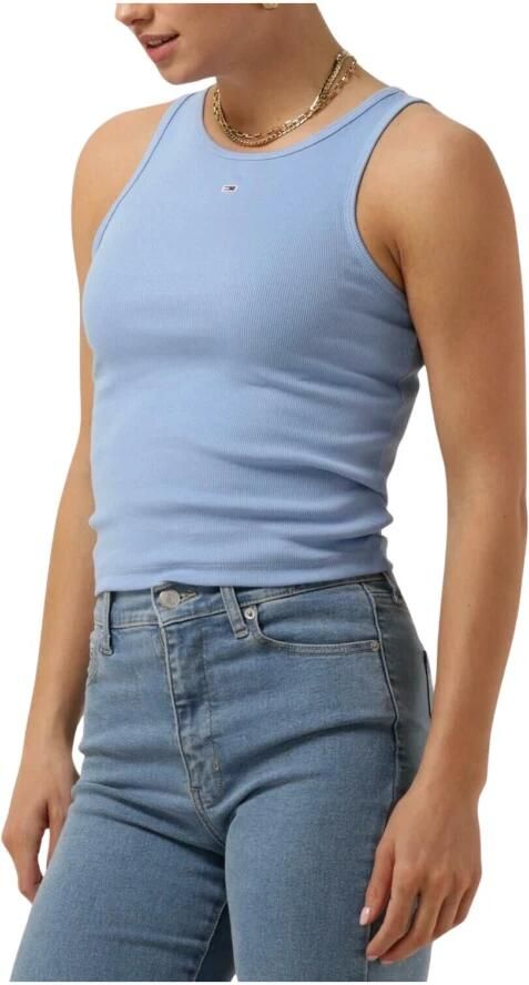 TOMMY JEANS Dames Tops & T-shirts Tjw Essential Rib Tank Blauw - Foto 3