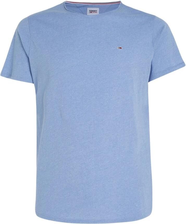 TOMMY JEANS Heren Polo's & T-shirts Tjm Xslim Jaspe C Neck Blauw - Foto 3