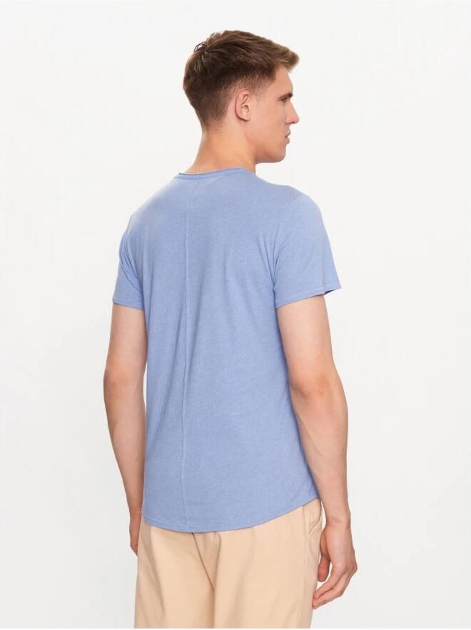 TOMMY JEANS Heren Polo's & T-shirts Tjm Xslim Jaspe C Neck Blauw - Foto 2