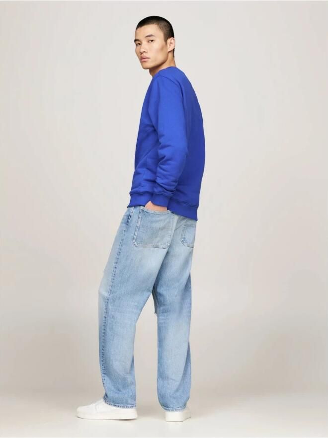 Tommy Jeans Geborduurde logo sweatshirt in blauw Blue Heren - Foto 2