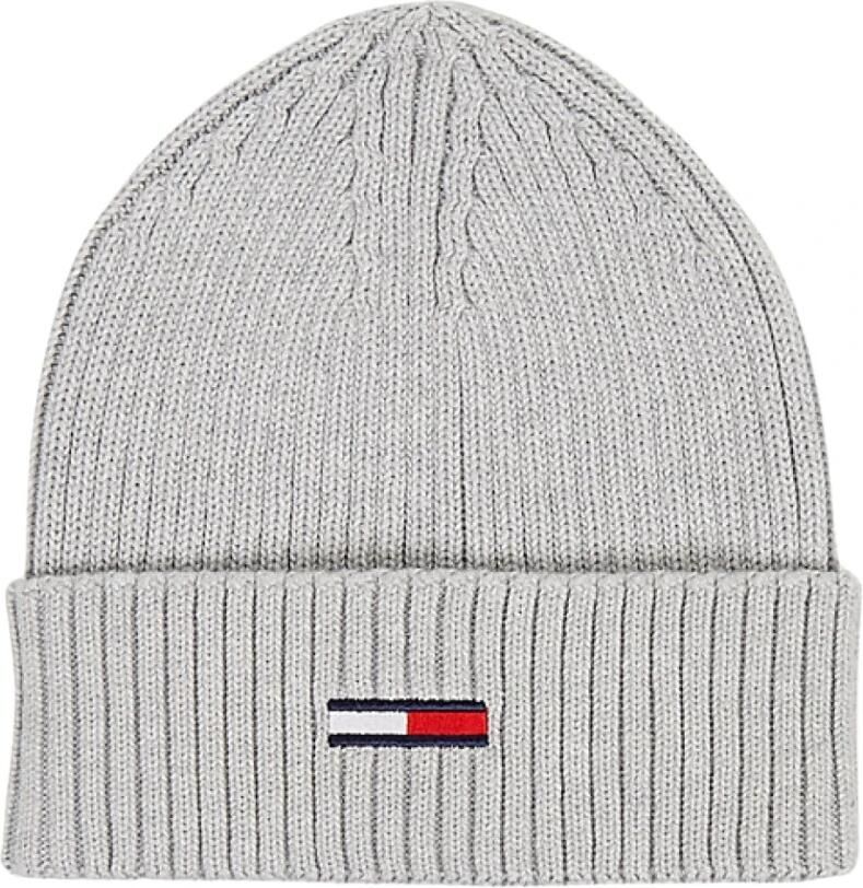 Tommy Jeans Gebreide Beanie met Logo Borduursel Gray Heren - Foto 2