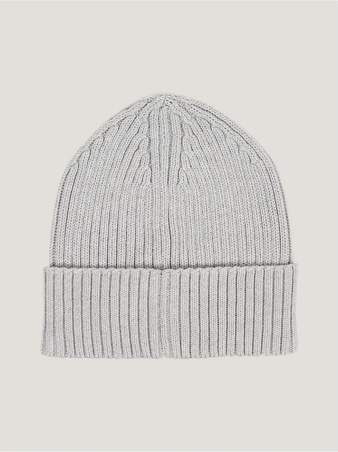 Tommy Jeans Gebreide Beanie met Logo Borduursel Gray Heren - Foto 4