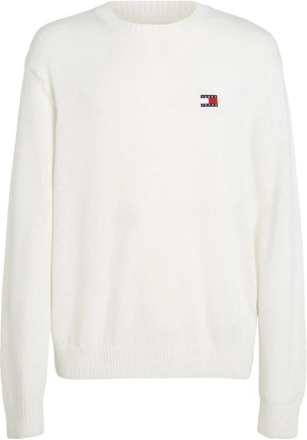 Tommy Hilfiger Witte Bedrukte Gebreide Trui Heren White Heren - Foto 5