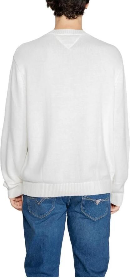 Tommy Hilfiger Witte Bedrukte Gebreide Trui Heren White Heren - Foto 2